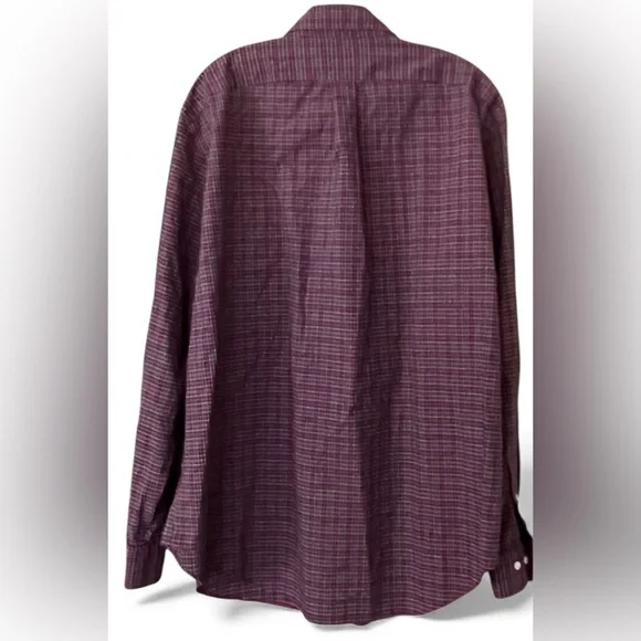 Lauren Ralph Lauren Mens Red Plaid 18 36/37 Button Down Shirt - Picture 2 of 3